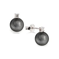 Pendientes Lux Gioielli Mujer in Oro blanco Perla ORLK30935;M;BI - ORLK30935;M;BI